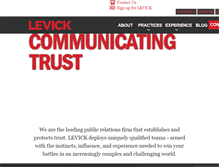 Tablet Screenshot of levick.com